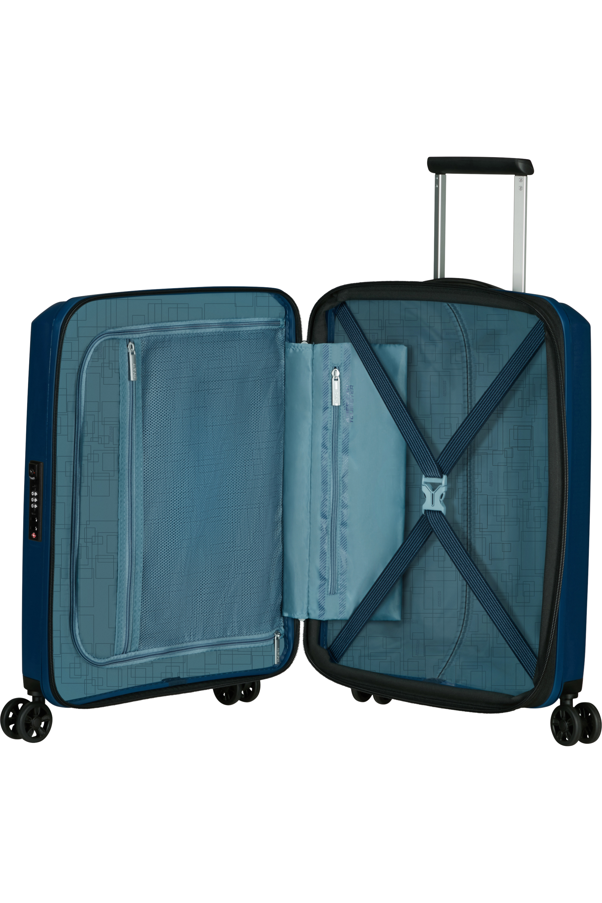 American Tourister Aerostep Spinner 55/20 Exp Tsa 55cm Navy Blue