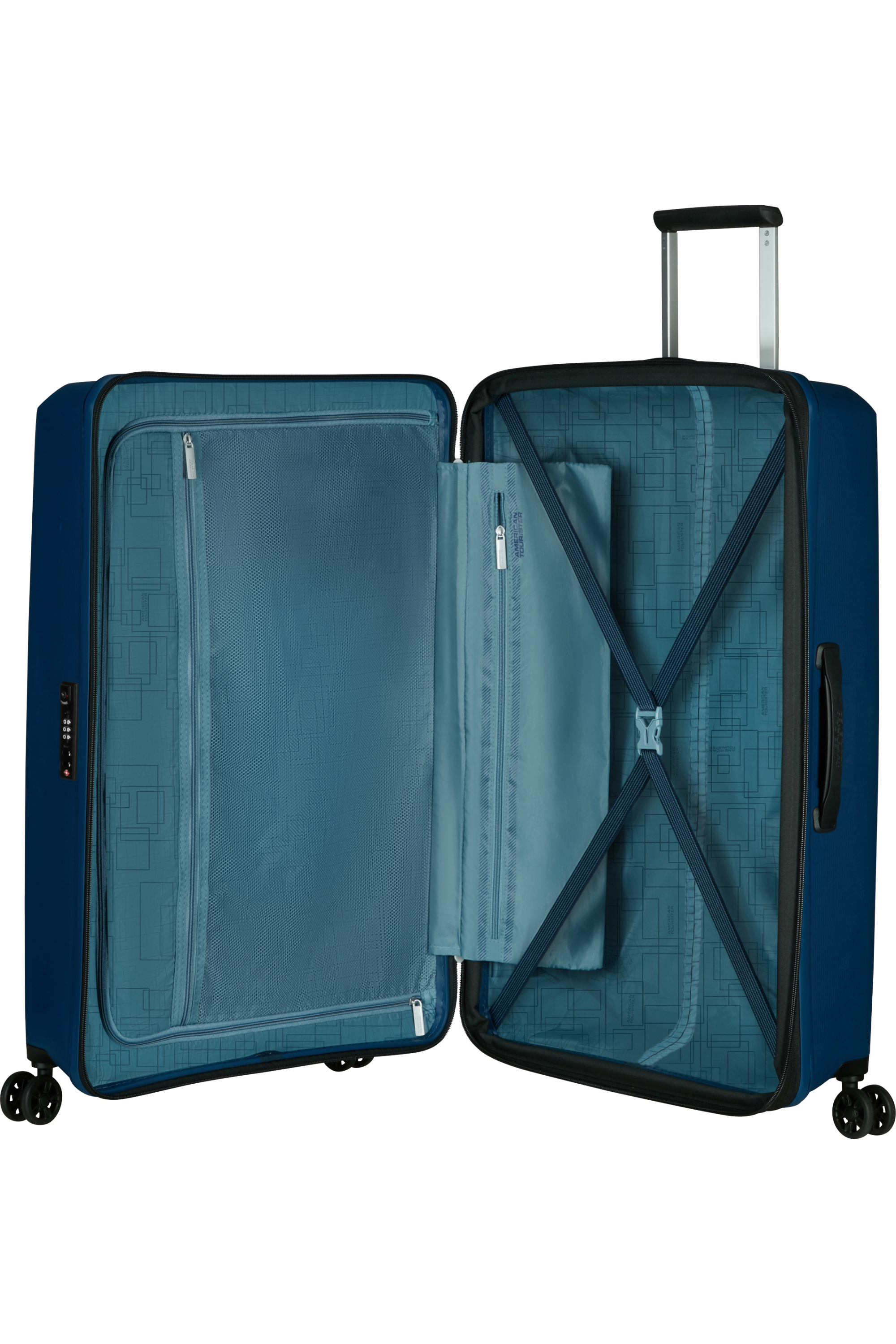 American Tourister Aerostep Spinner 77/28 Exp Tsa 77cm Navy Blue
