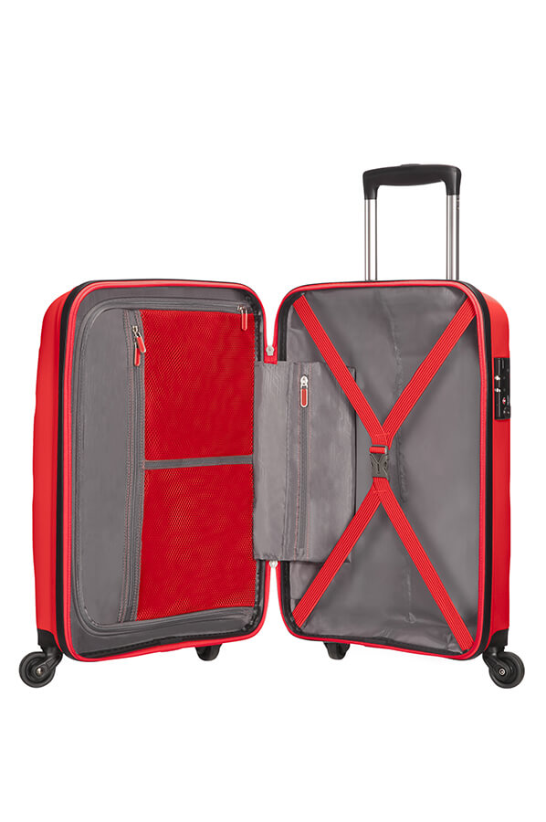 american tourister spinner 55cm red