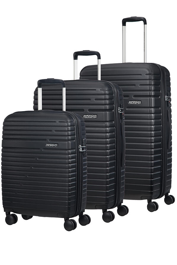 Jet black luggage clearance