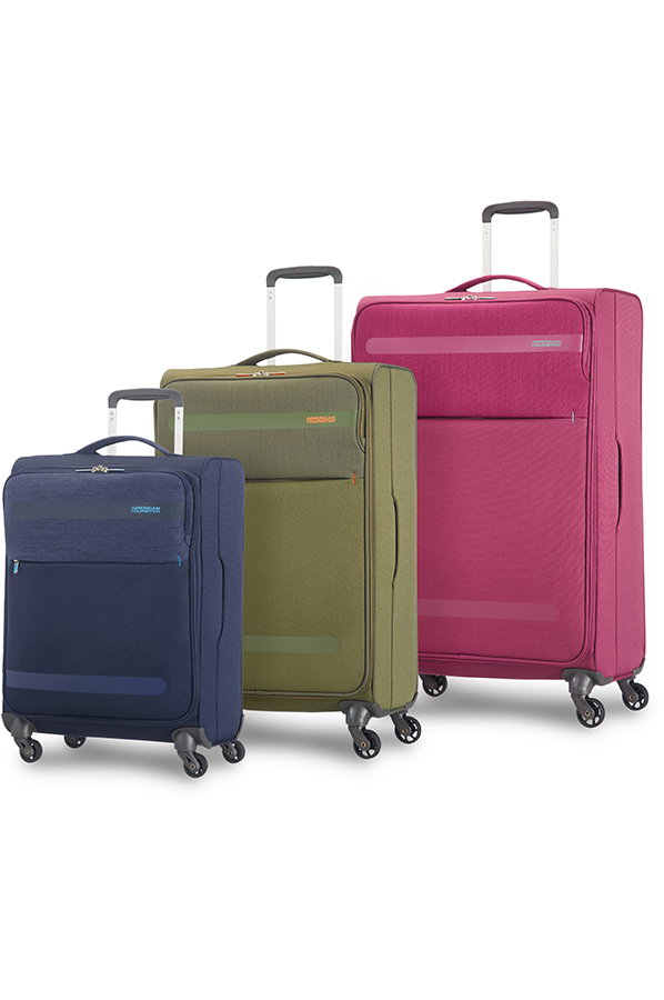 american tourister herolite super light spinner 55