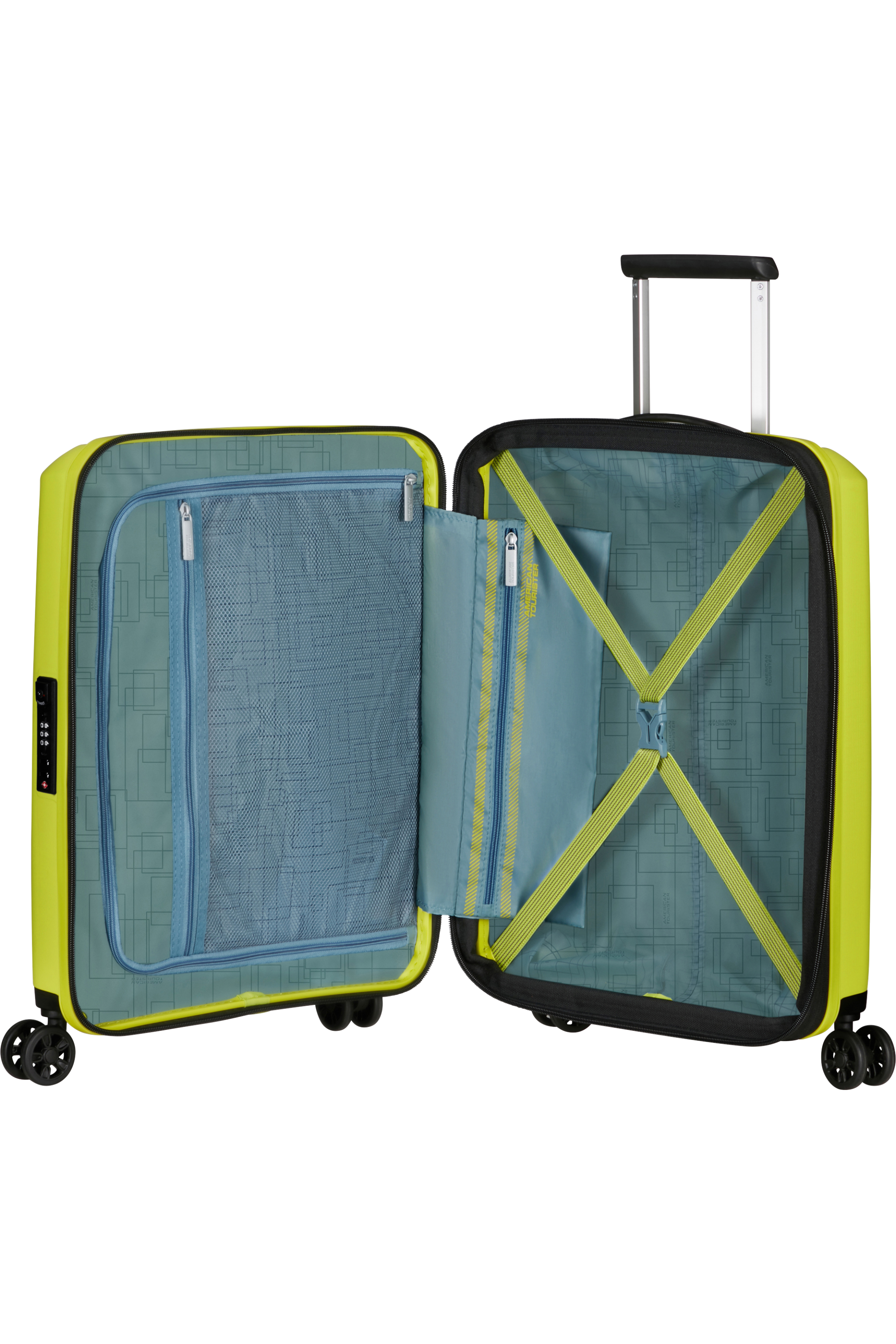 American Tourister Aerostep Spinner 55/20 Exp Tsa 55cm Light Lime