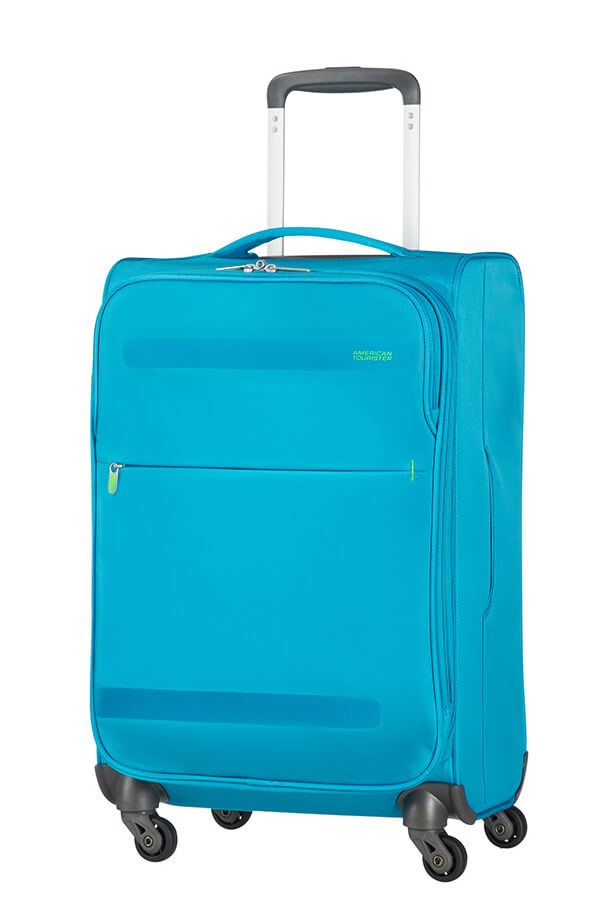 american tourister herolite super light spinner 55 expandable volcanic black