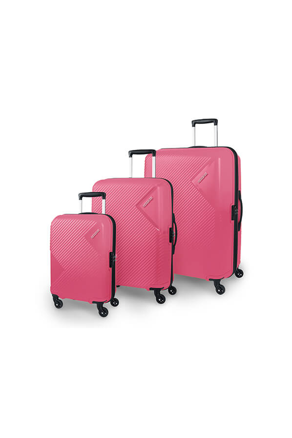 american tourister luggage pink