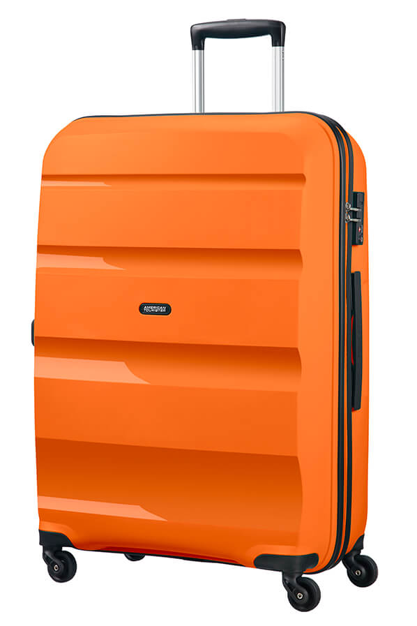 american tourister orange suitcase