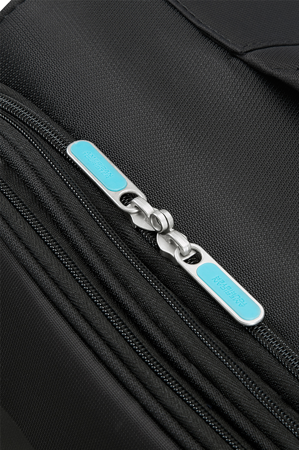 american tourister herolite super light spinner 55 expandable volcanic black